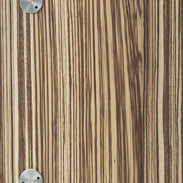 mina panel set in wood veneer